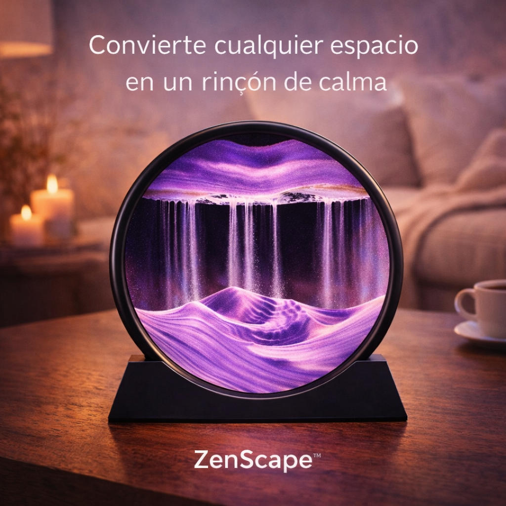 ZenScape™ — Reloj de Arena Relajante 3D