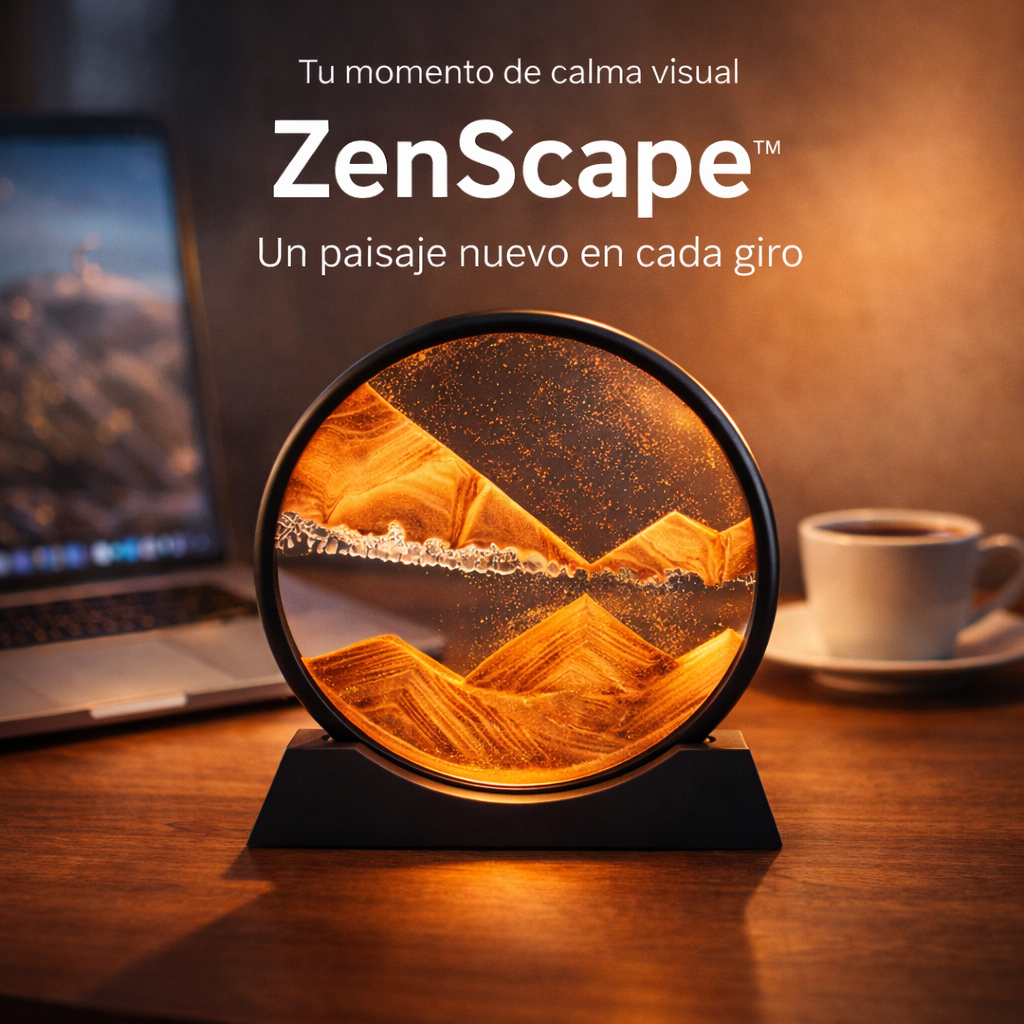 ZenScape™ — Reloj de Arena Relajante 3D